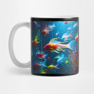 Glass blown fish Mug